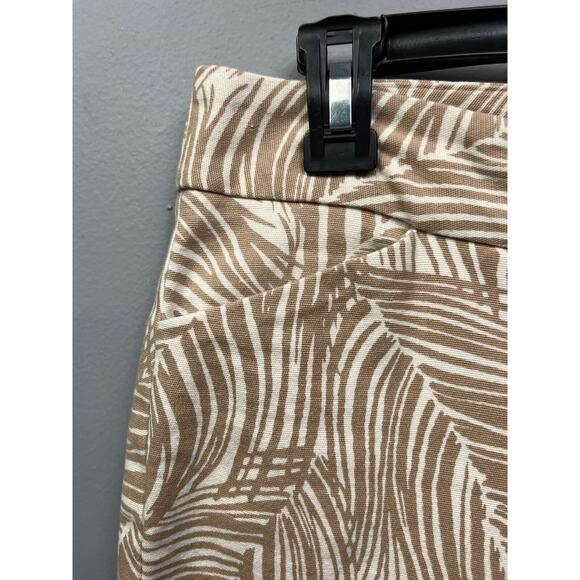 Talbot's Pants Womens size 4 Modern Fit taupe/cream ankle Straight - Picture 6 of 11
